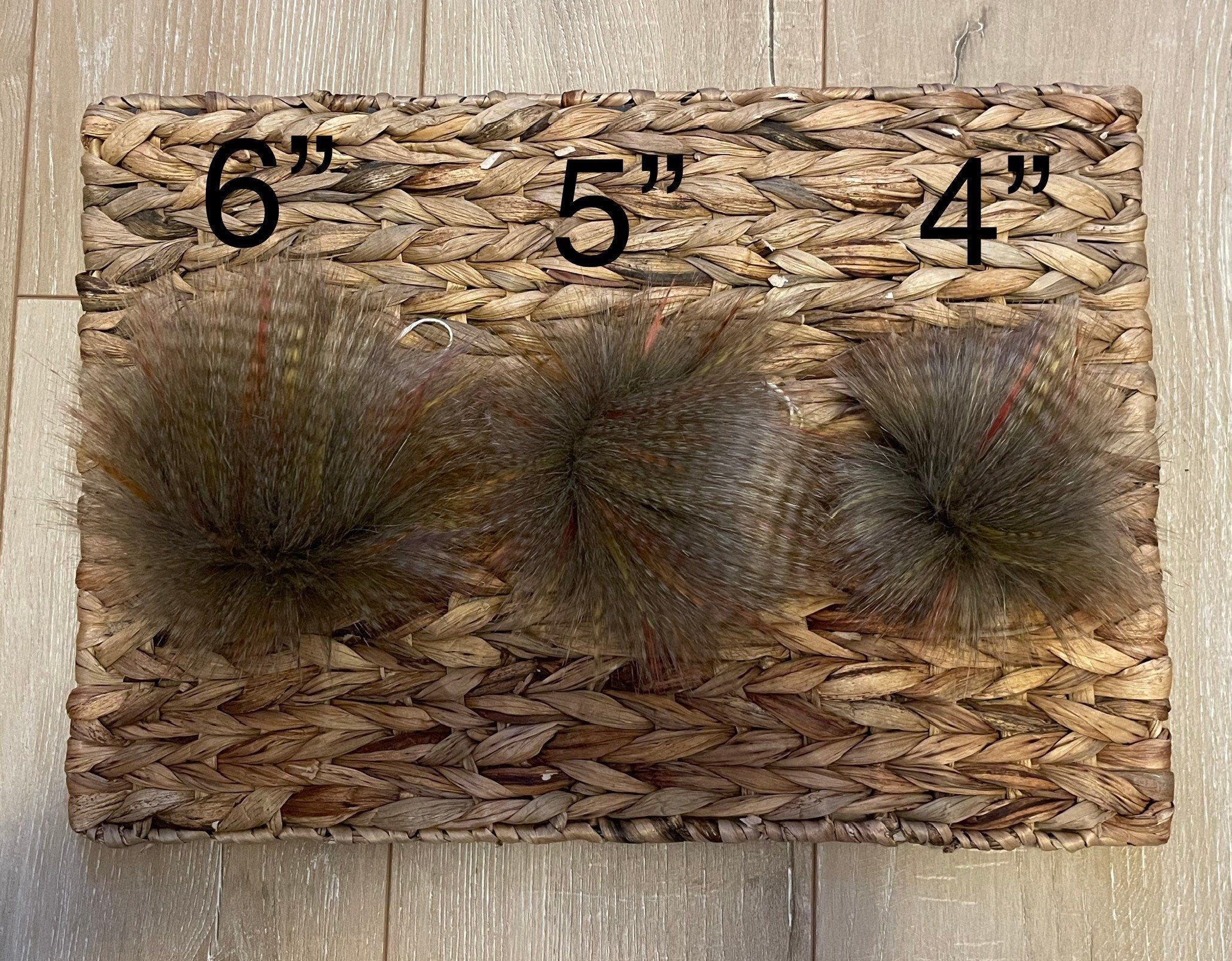 Antique faux fur Pom Pom