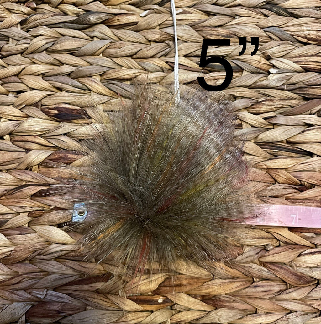 Antique faux fur Pom Pom