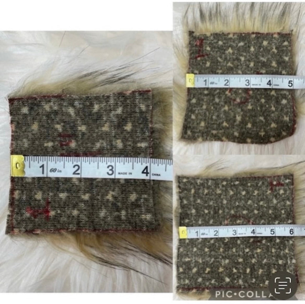 Soft pink with shiny tinsel Faux fur Pom Pom