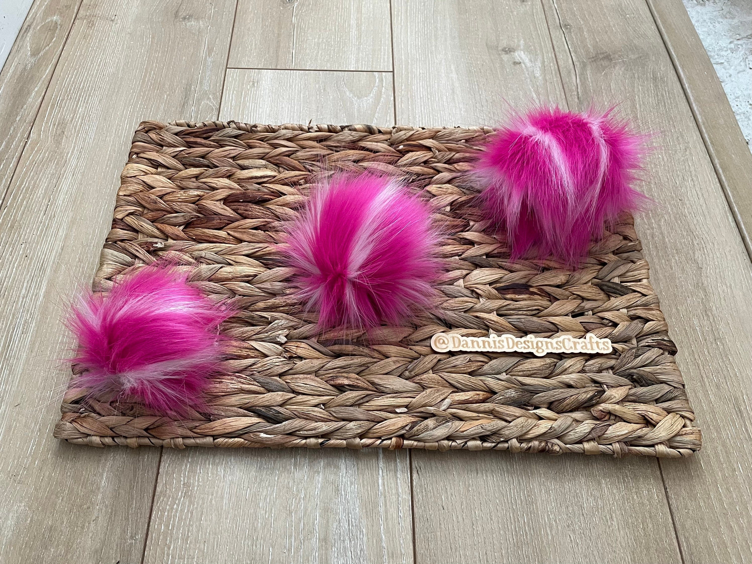 Lollipop Faux fur Pom Pom