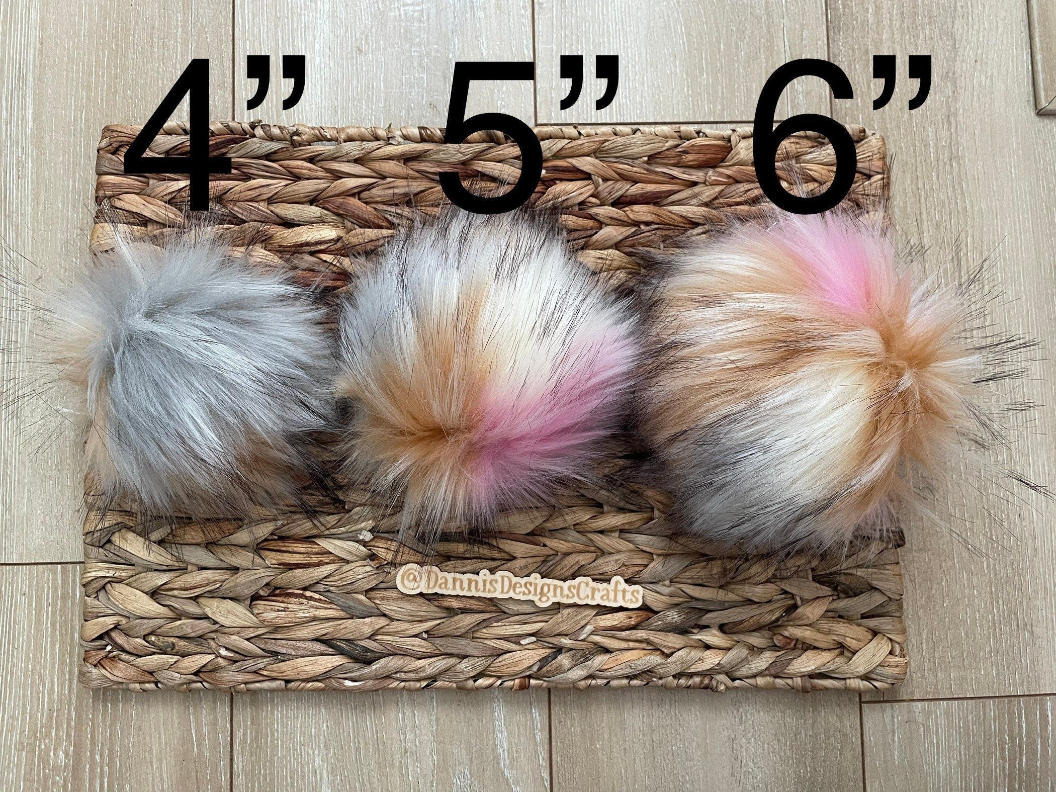 Neapolitan Luxe faux fur Pom Poms