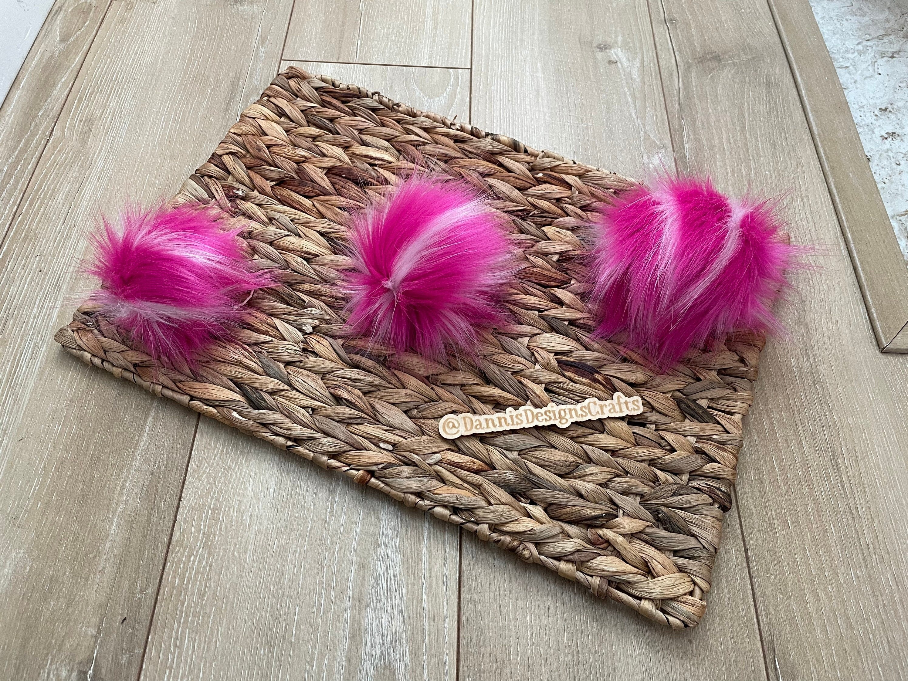 Lollipop Faux fur Pom Pom