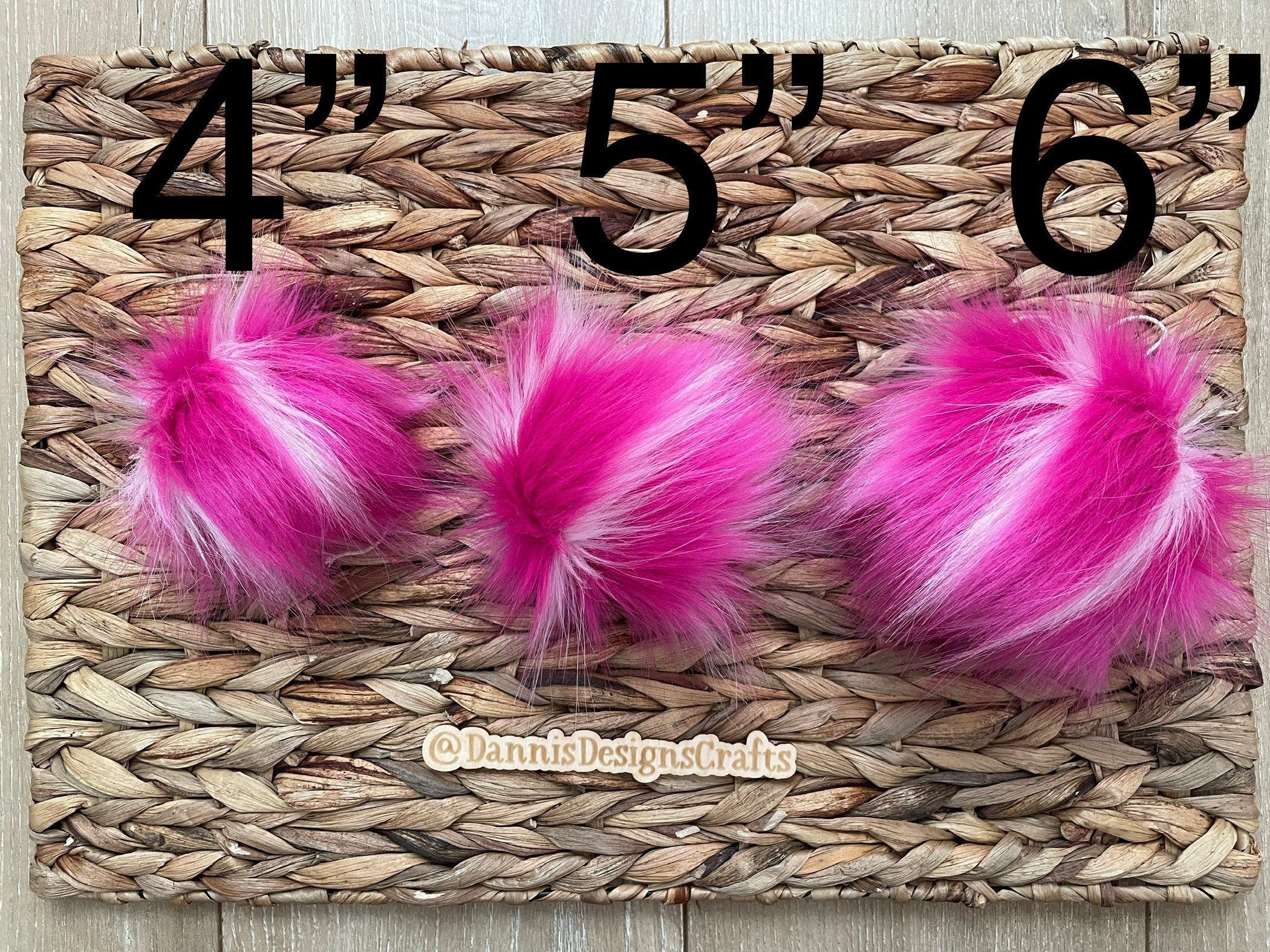 Lollipop Faux fur Pom Pom