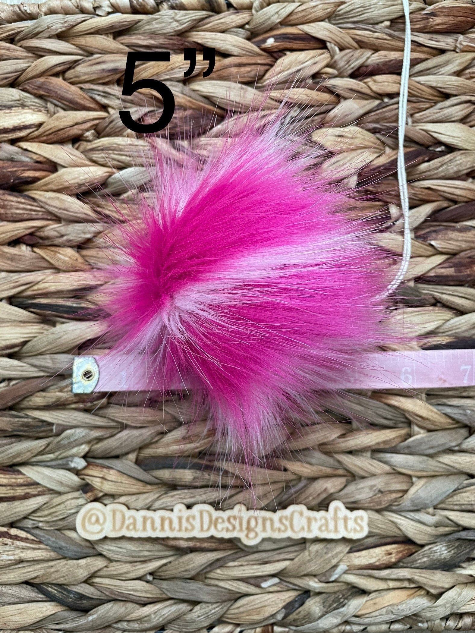 Lollipop Faux fur Pom Pom