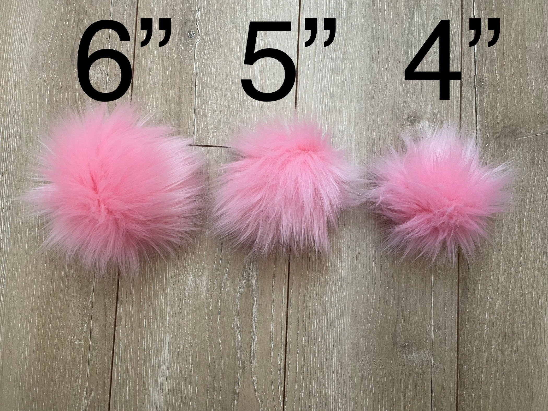Bubblegum Pom Pom faux fur