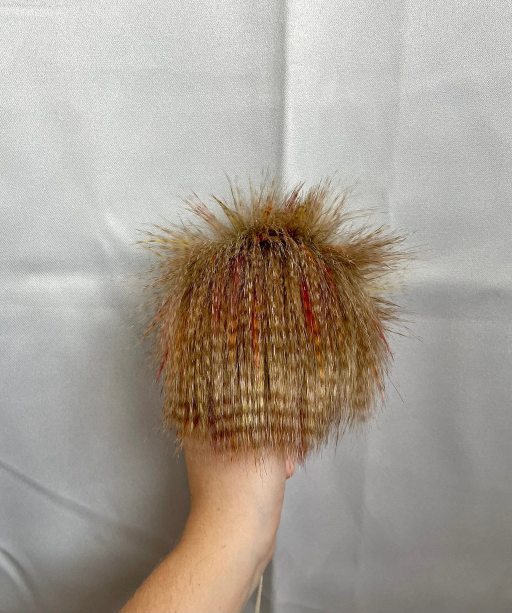 Antique faux fur Pom Pom