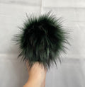 Pine tree Luxe faux fur Pom Poms