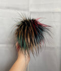 Parrot faux fur Pom Pom
