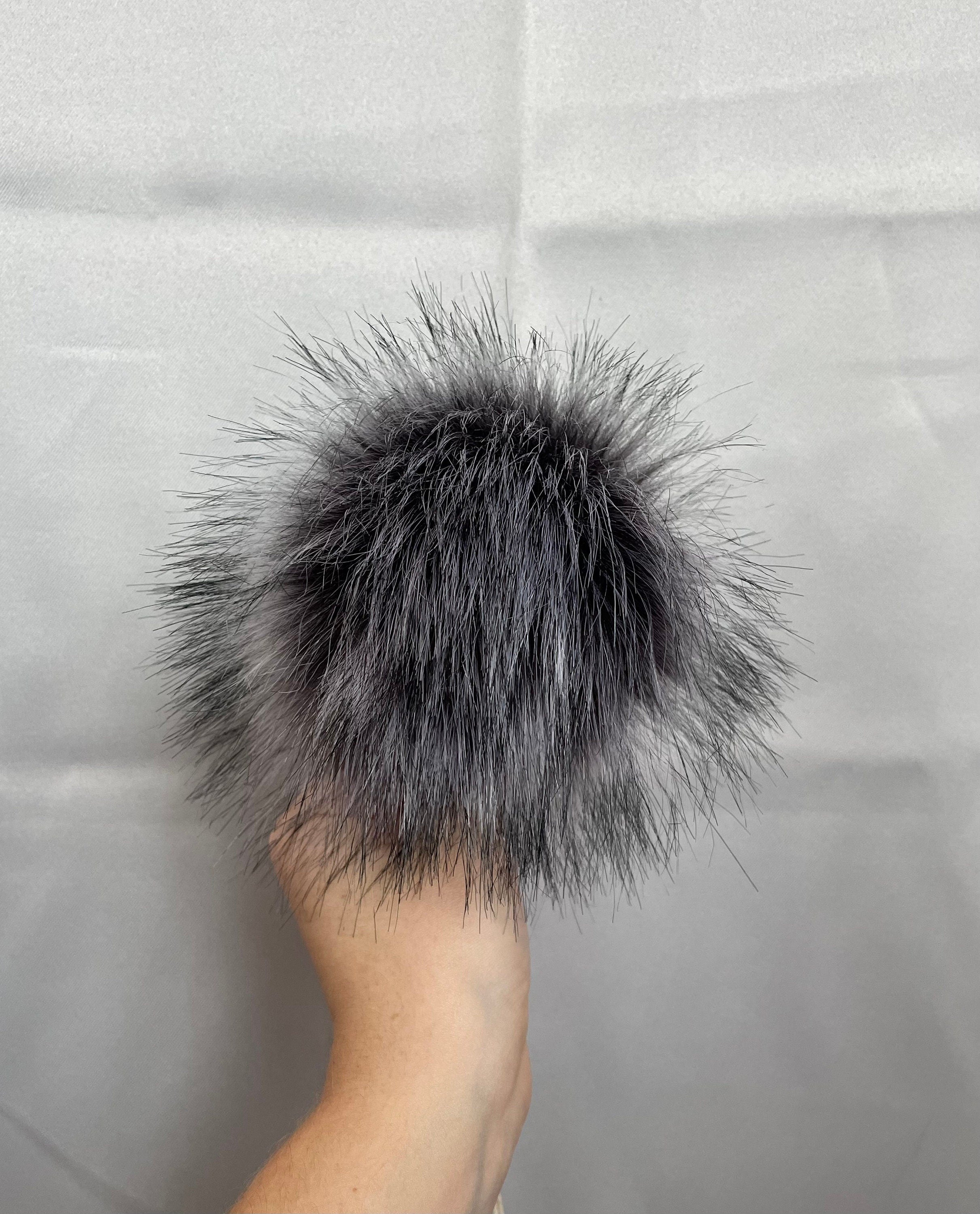 Sterling Luxe faux fur Pom Poms
