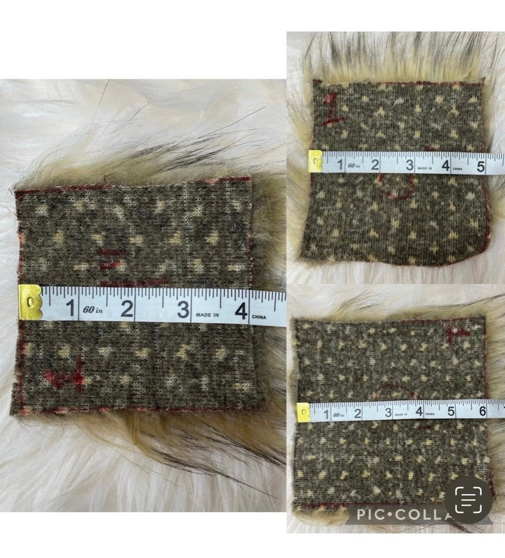 Chocolate faux fur pom pom
