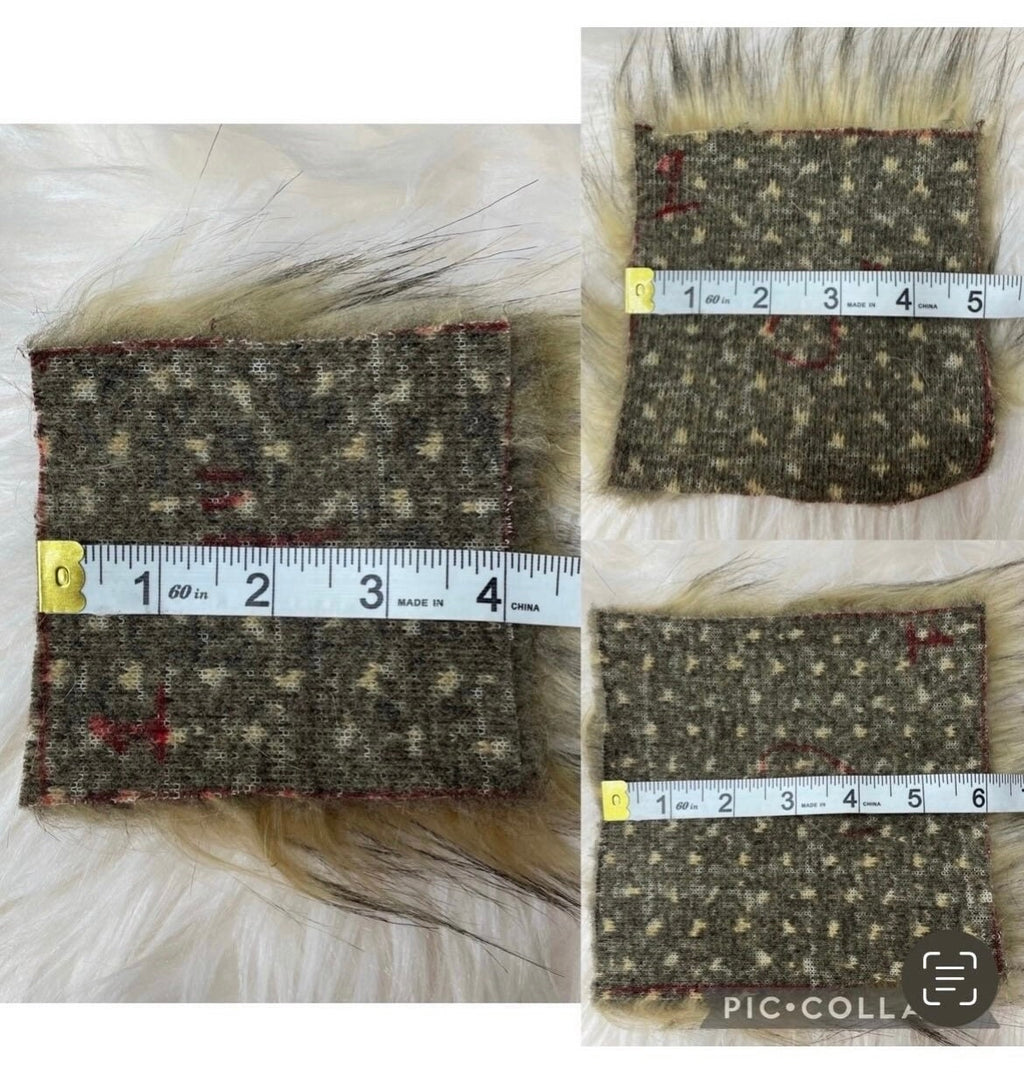 Wasabi green faux fur Pom Pom