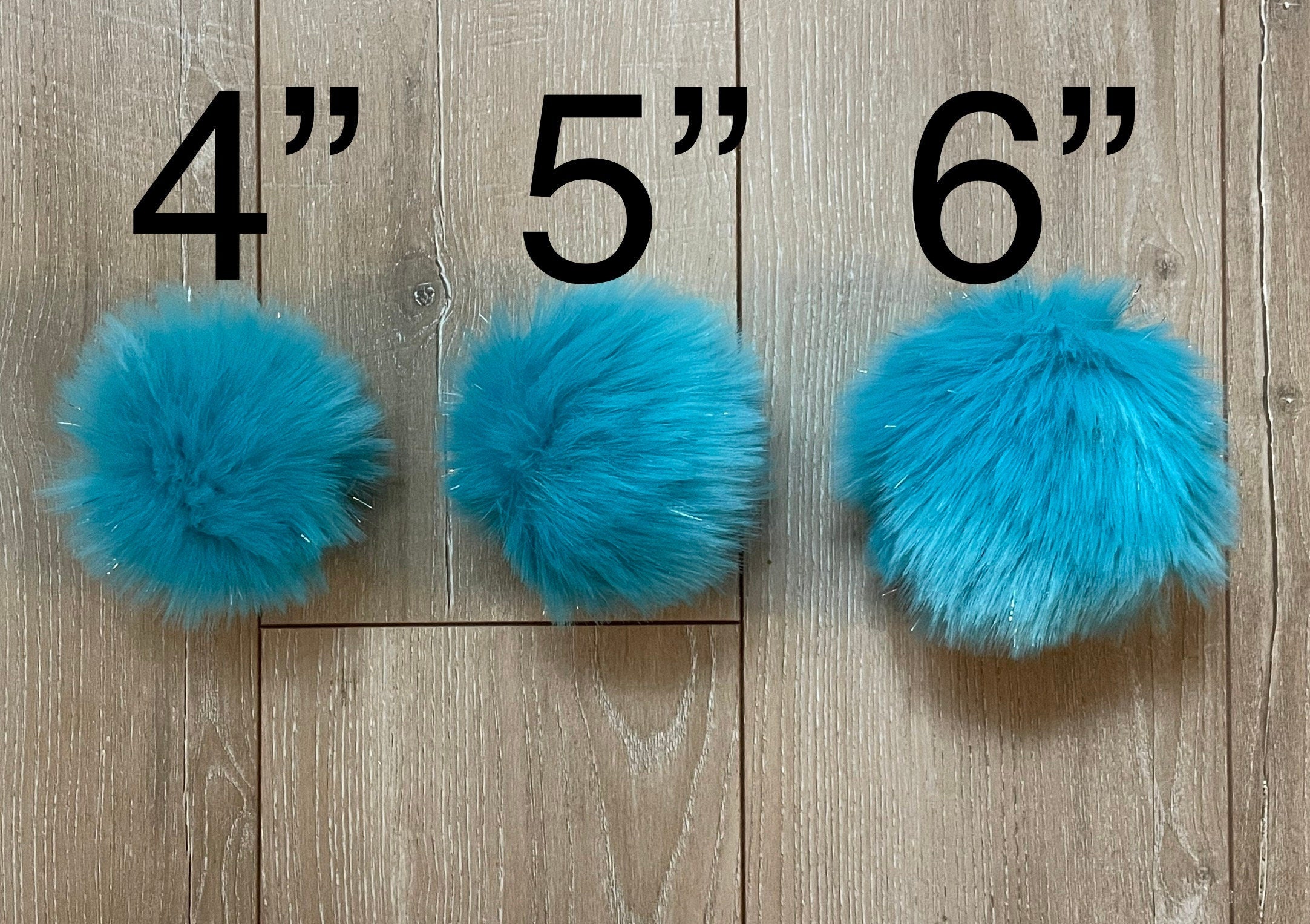 Turquoise tinsel Pom Pom