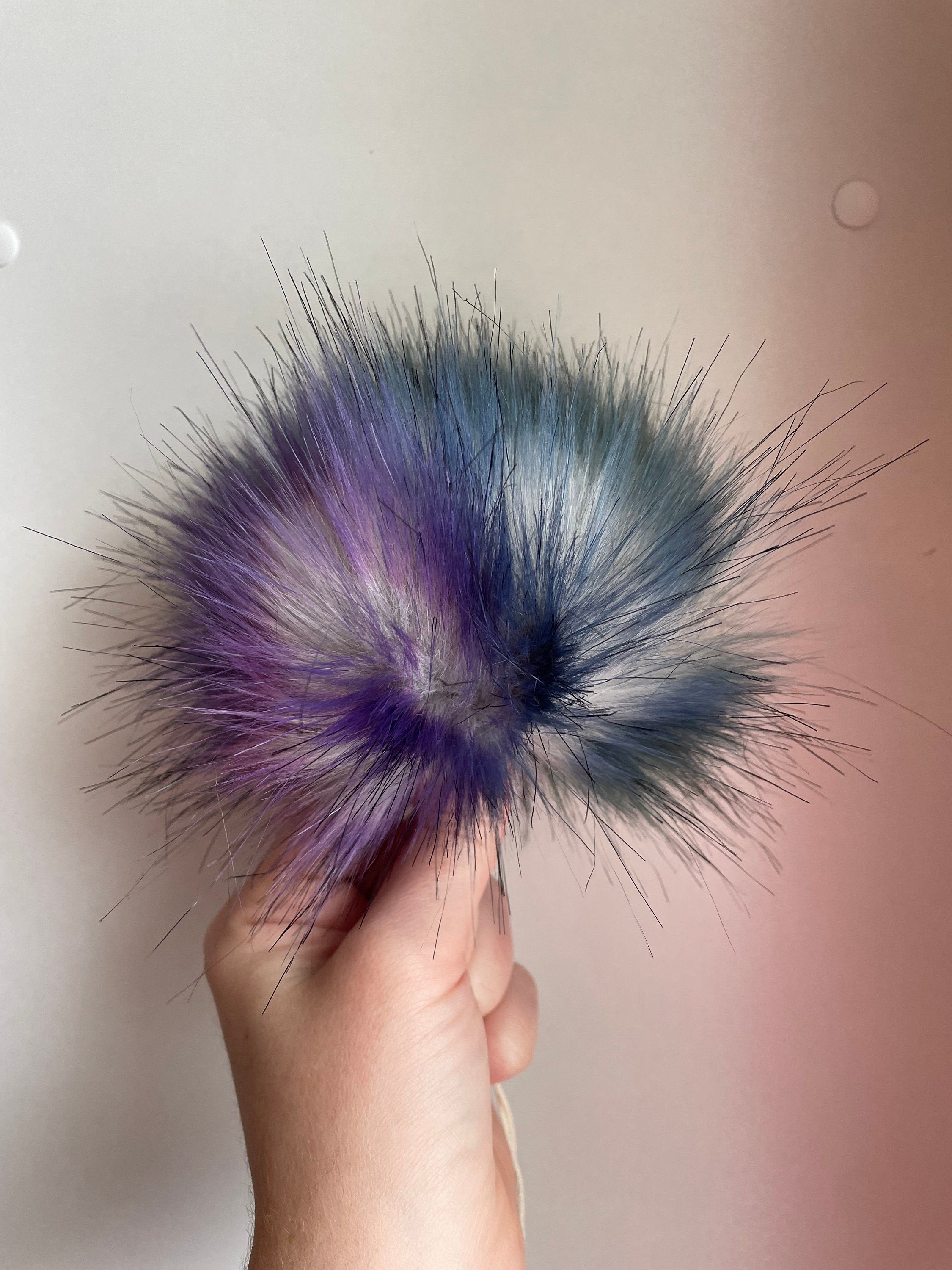 Midnight Galaxy Faux fur Pom Pom