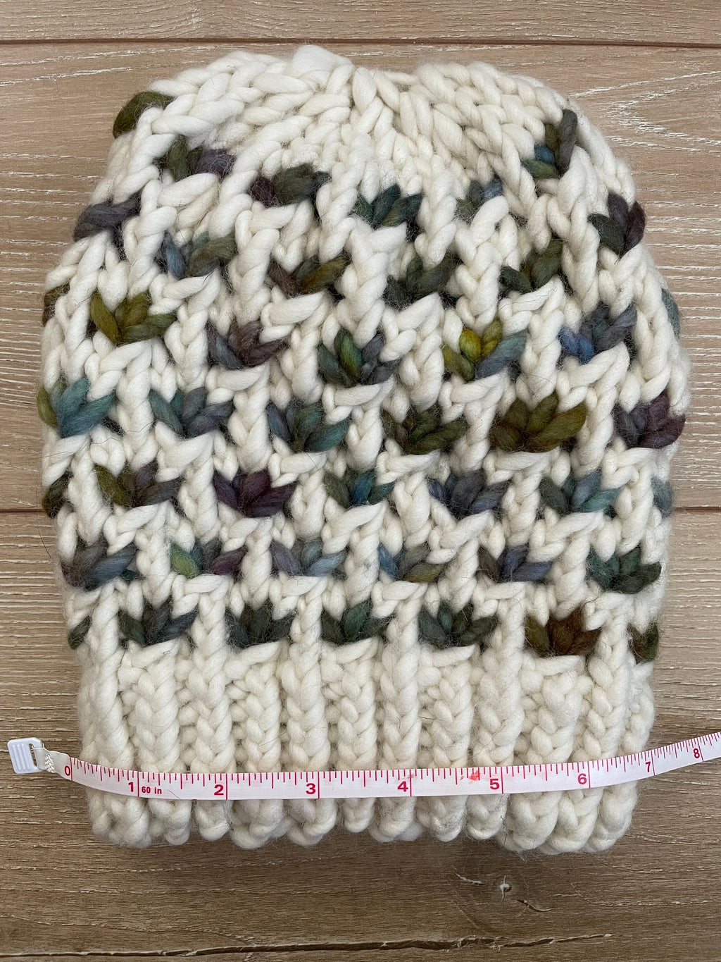 Lotus flower knit beanie size small