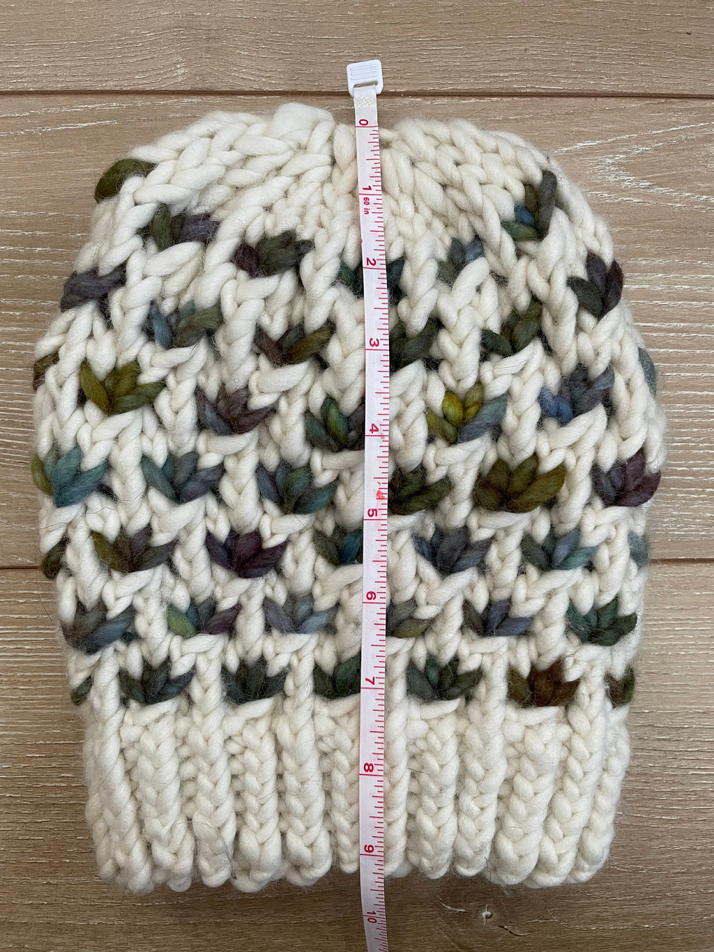 Lotus flower knit beanie size small