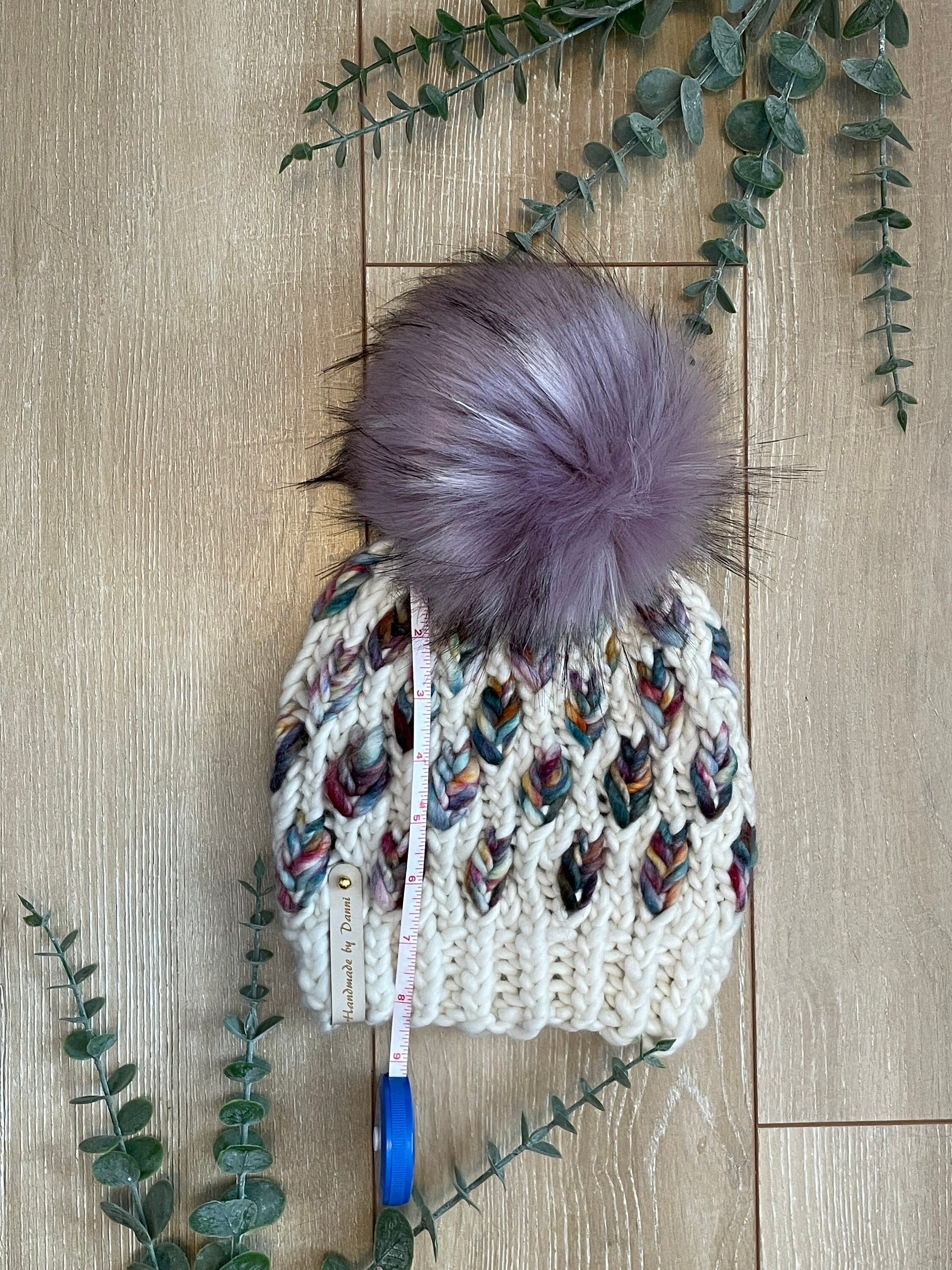 A mini new leaf childs beanie