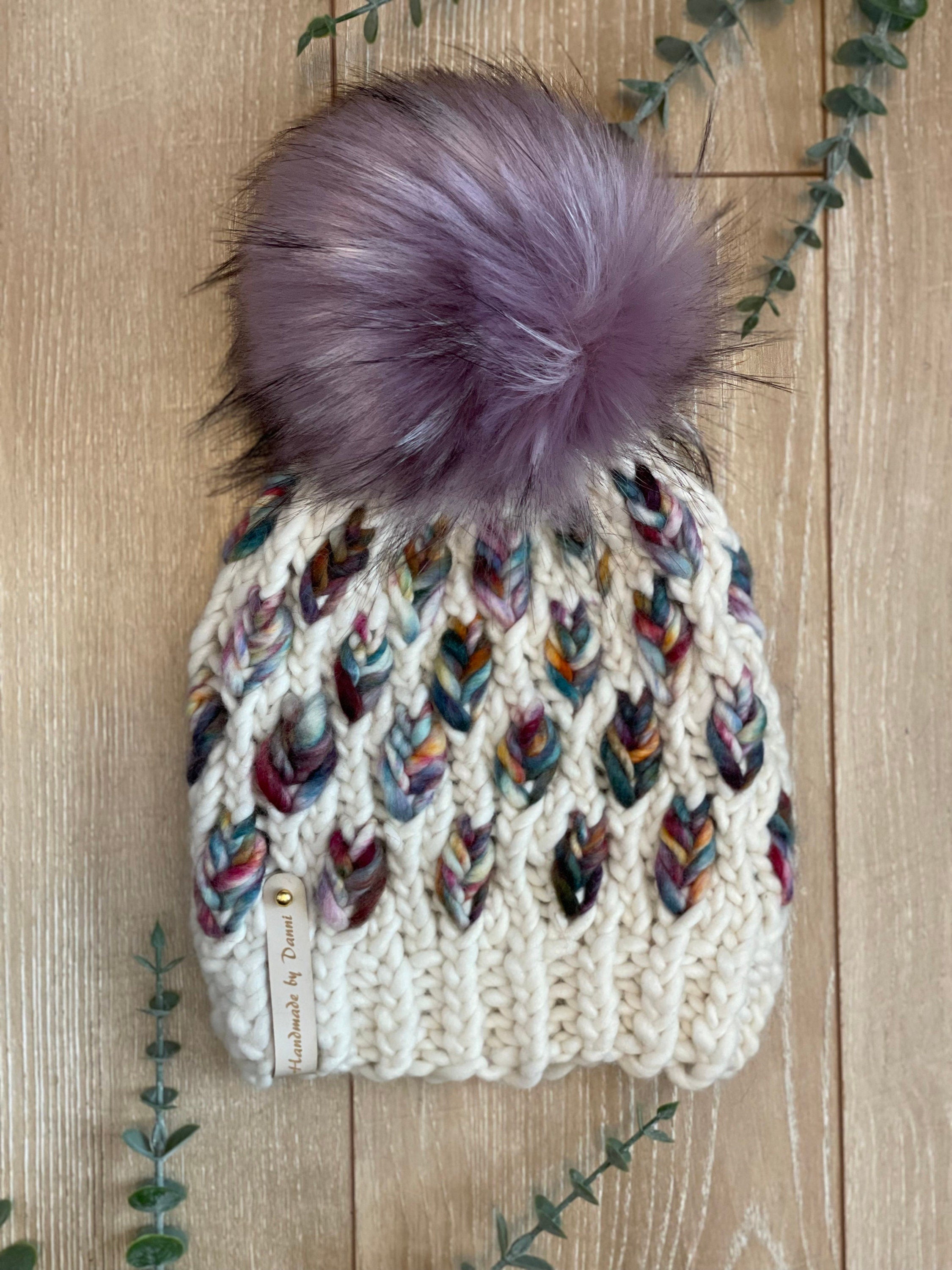A mini new leaf childs beanie