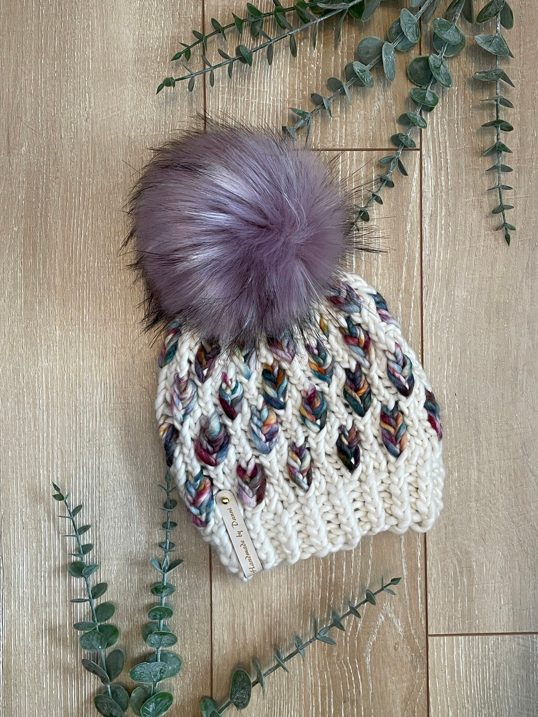 A mini new leaf childs beanie