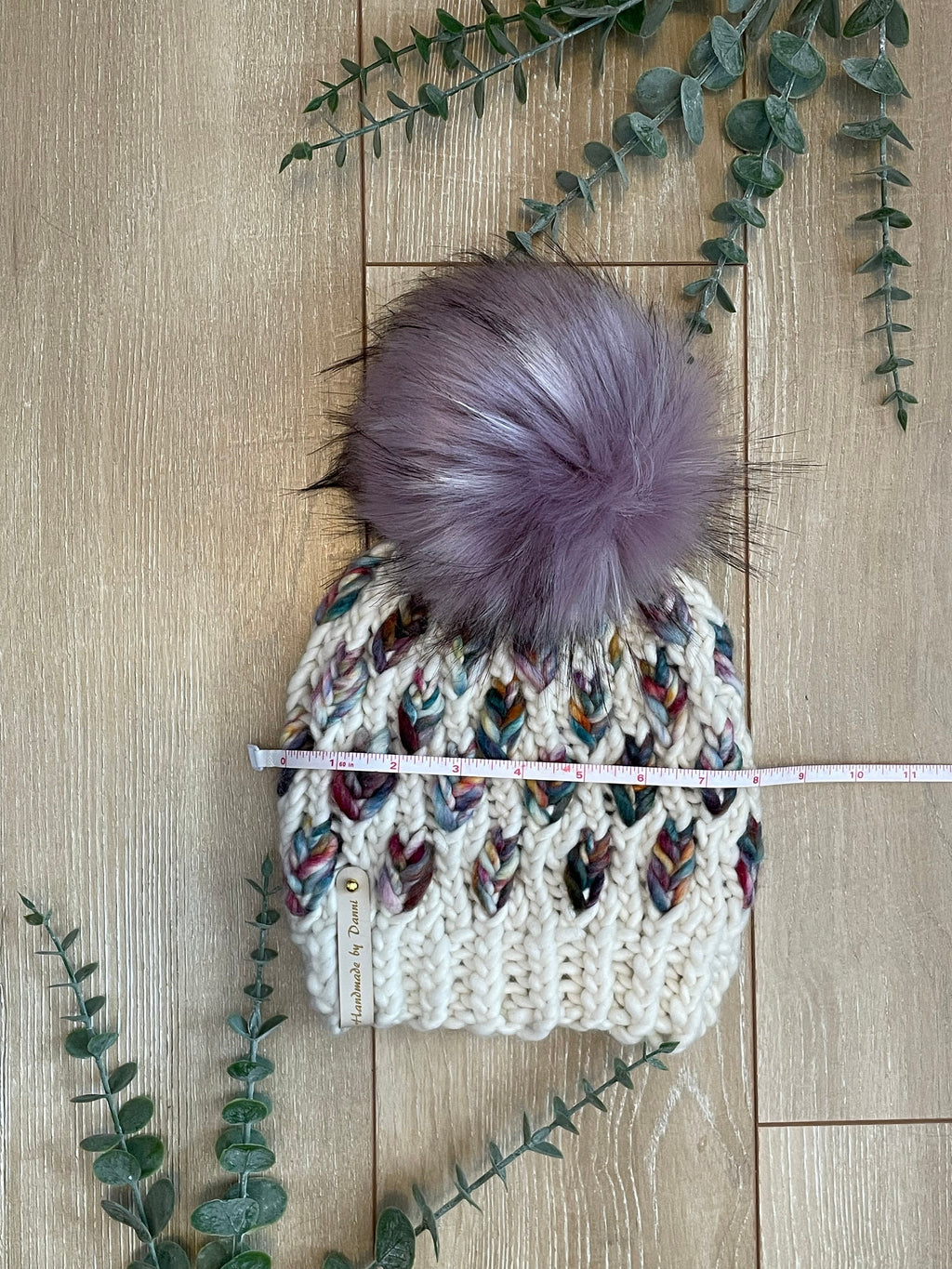 A mini new leaf childs beanie