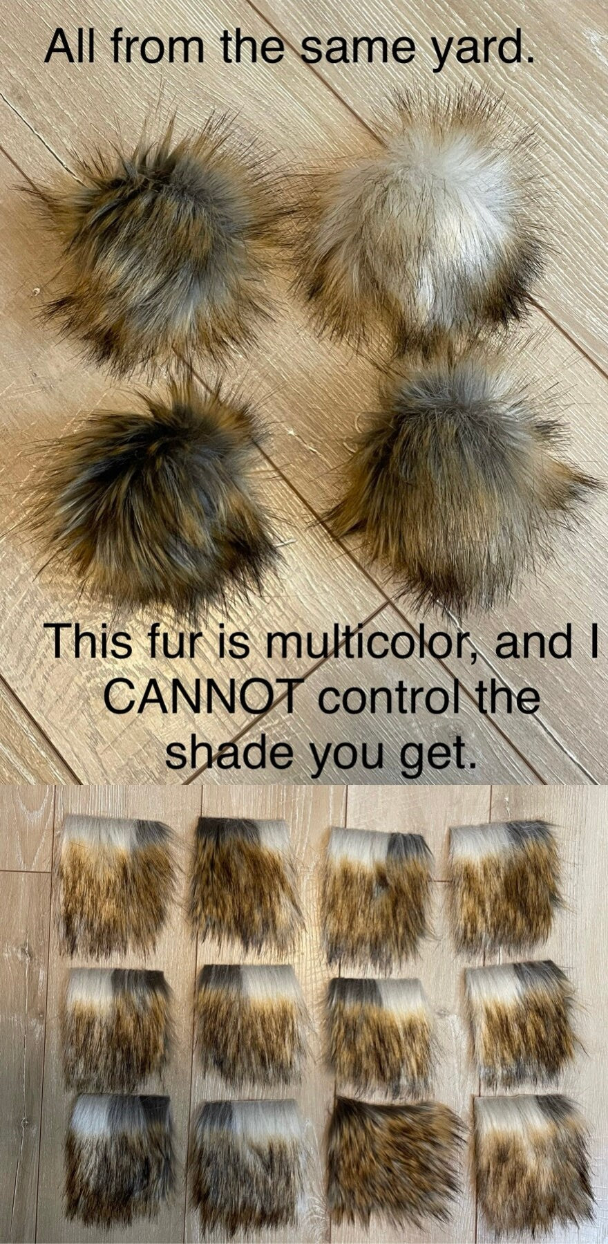 Mammoth faux fur Pom Pom