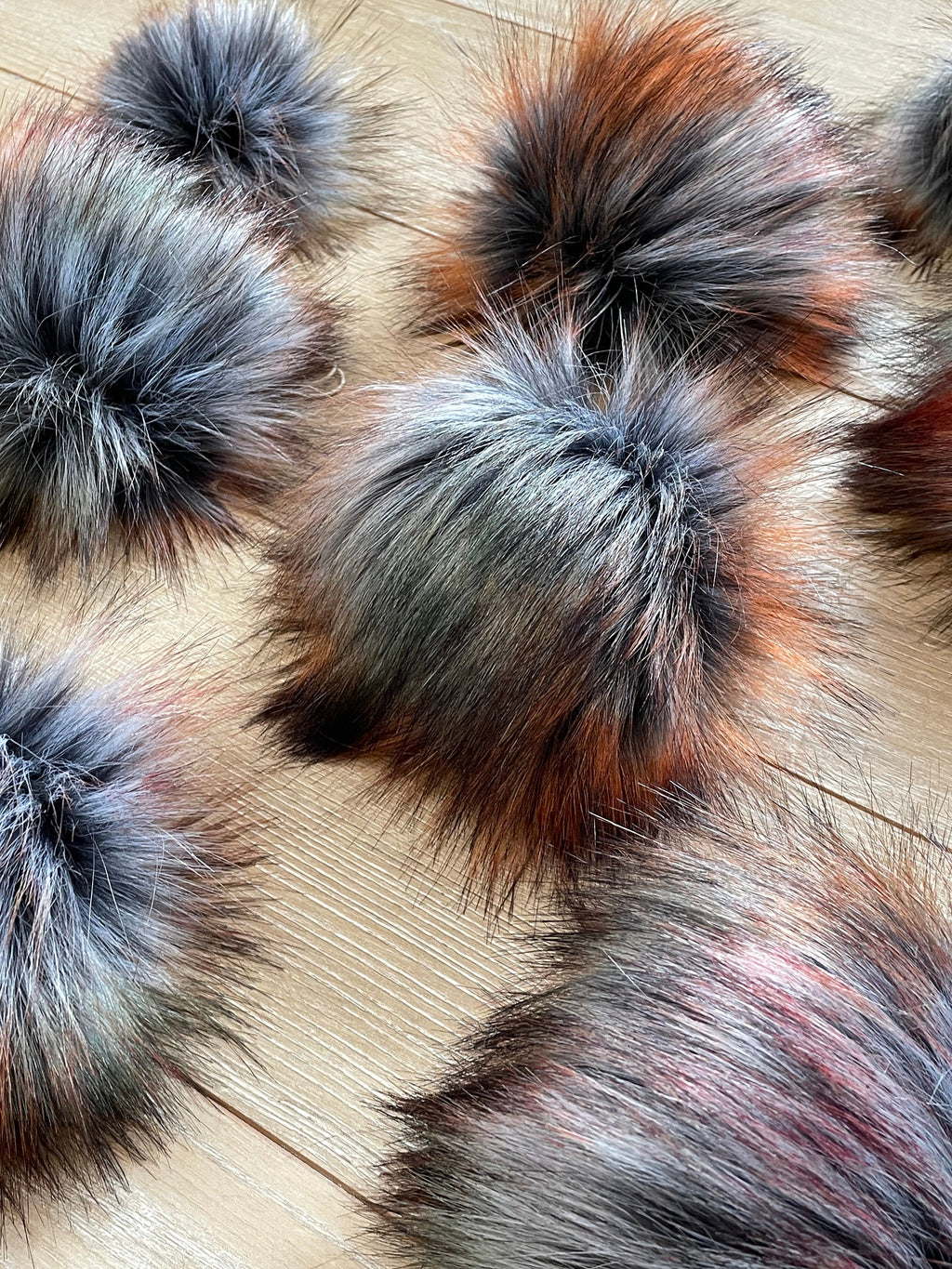 Stone luxe Pom, faux fur, small medium large, for knit and crochet beanies, toque topper, hat ball for winter spring fall autumn