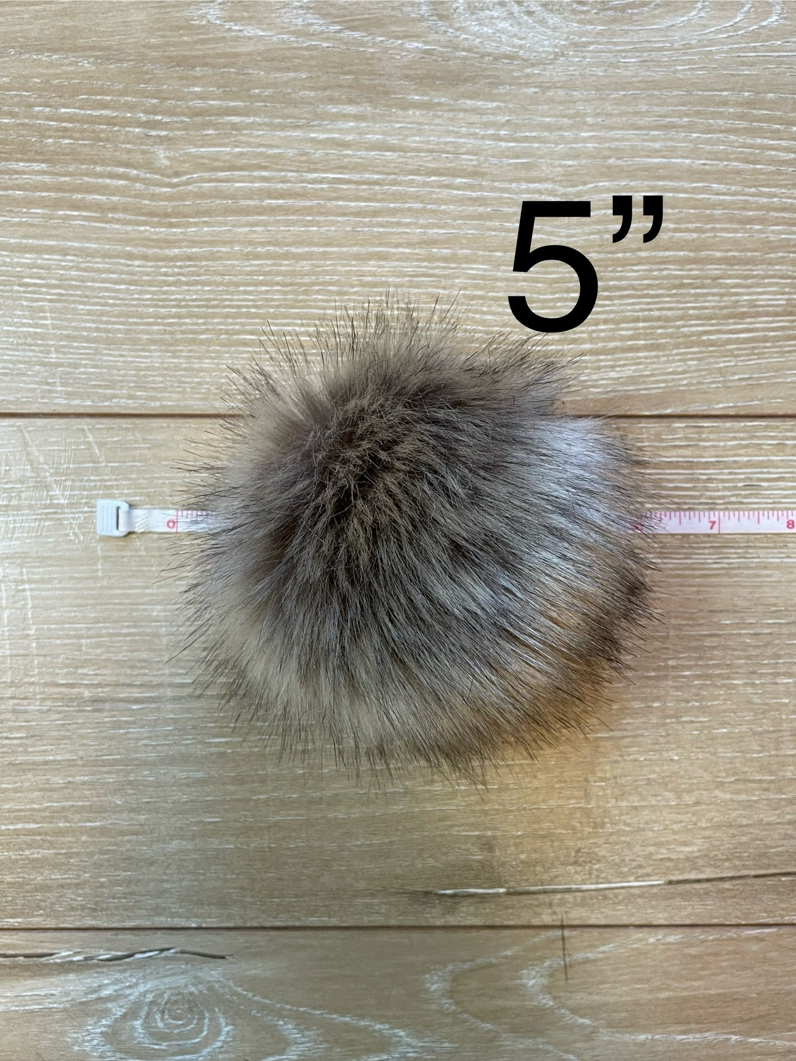 Bunny faux fur pom pom