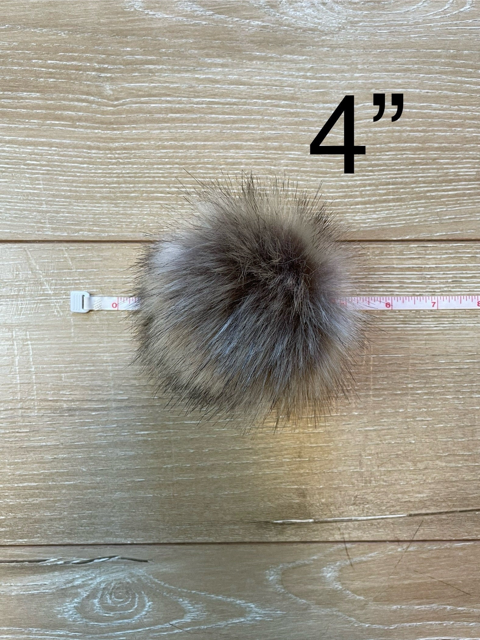 Bunny faux fur pom pom