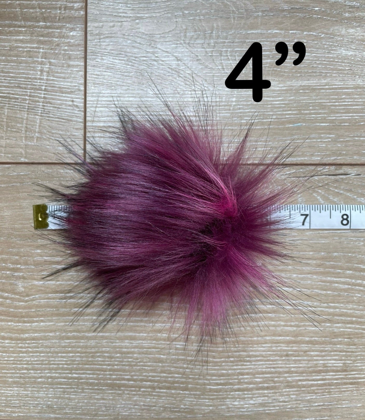 Raspberries faux fur pom pom