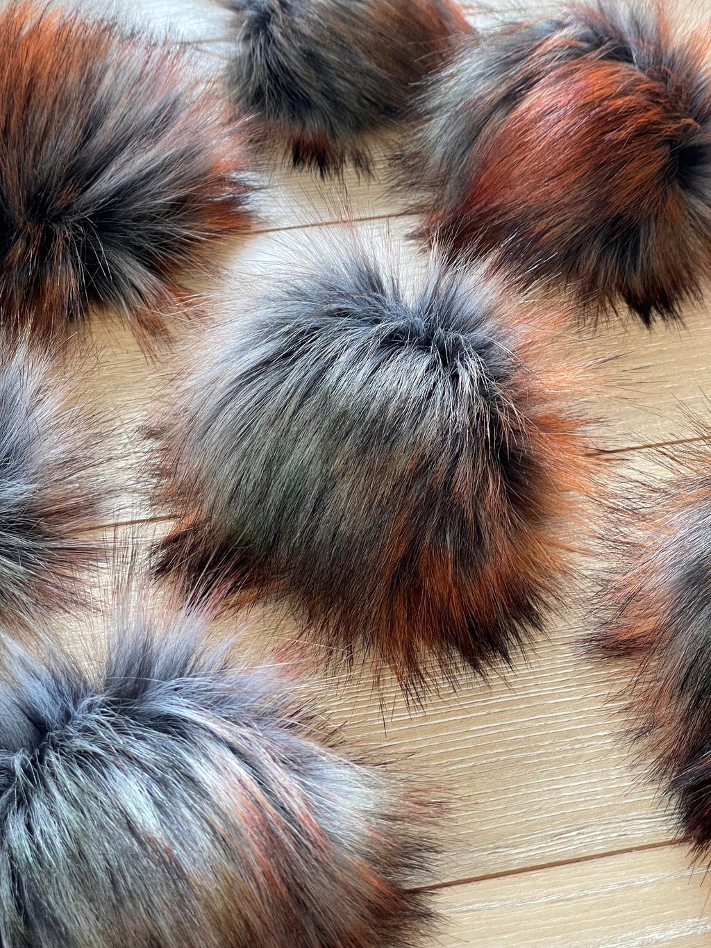 Stone luxe Pom, faux fur, small medium large, for knit and crochet beanies, toque topper, hat ball for winter spring fall autumn