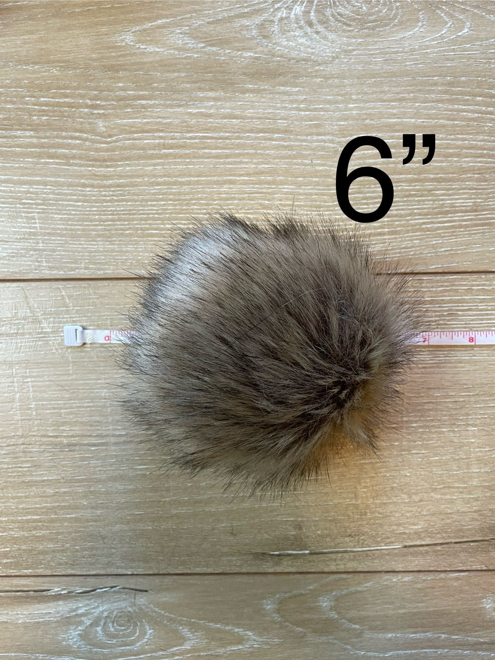 Bunny faux fur pom pom