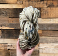 Olive juice hand dyed super bulky merino wool yarn
