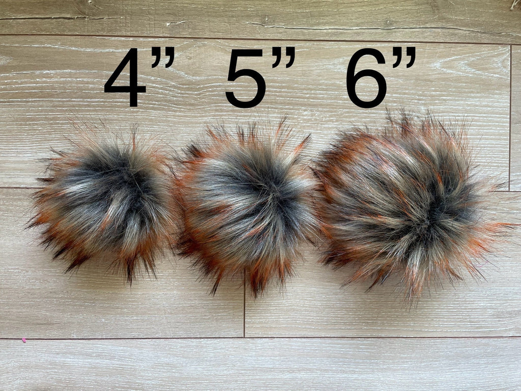 Embers luxe faux fur Pom Poms