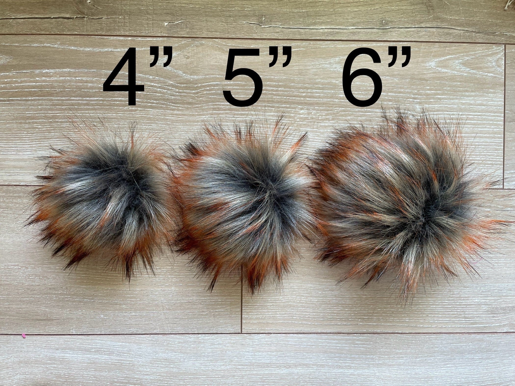 Embers luxe faux fur Pom Poms