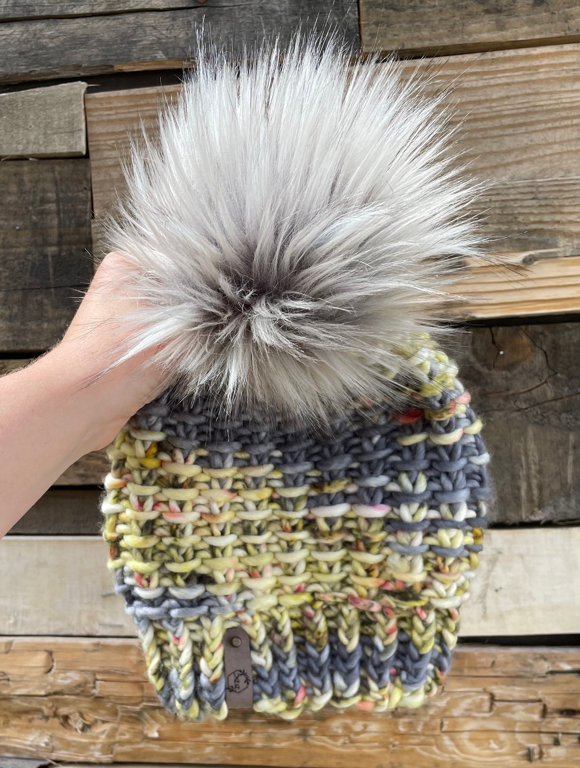 Adult knit beanie