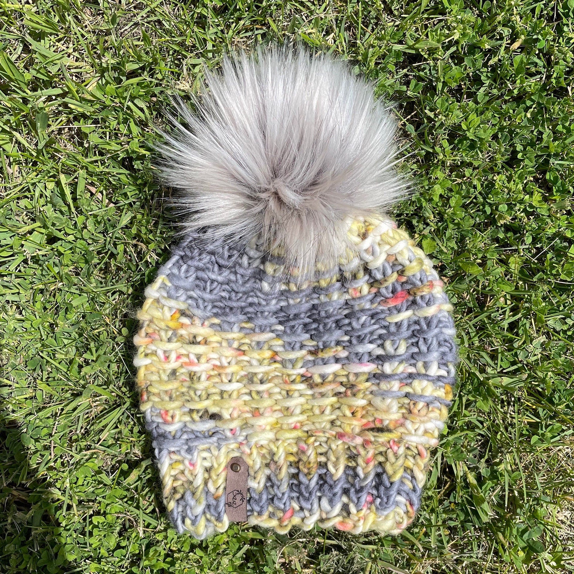 Adult knit beanie