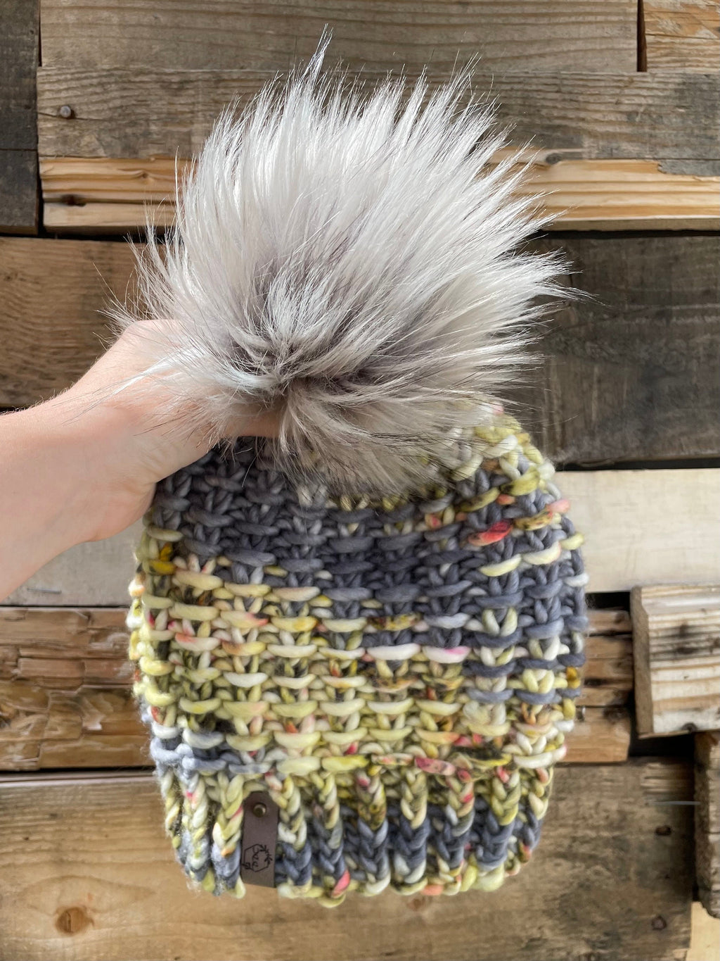 Adult knit beanie