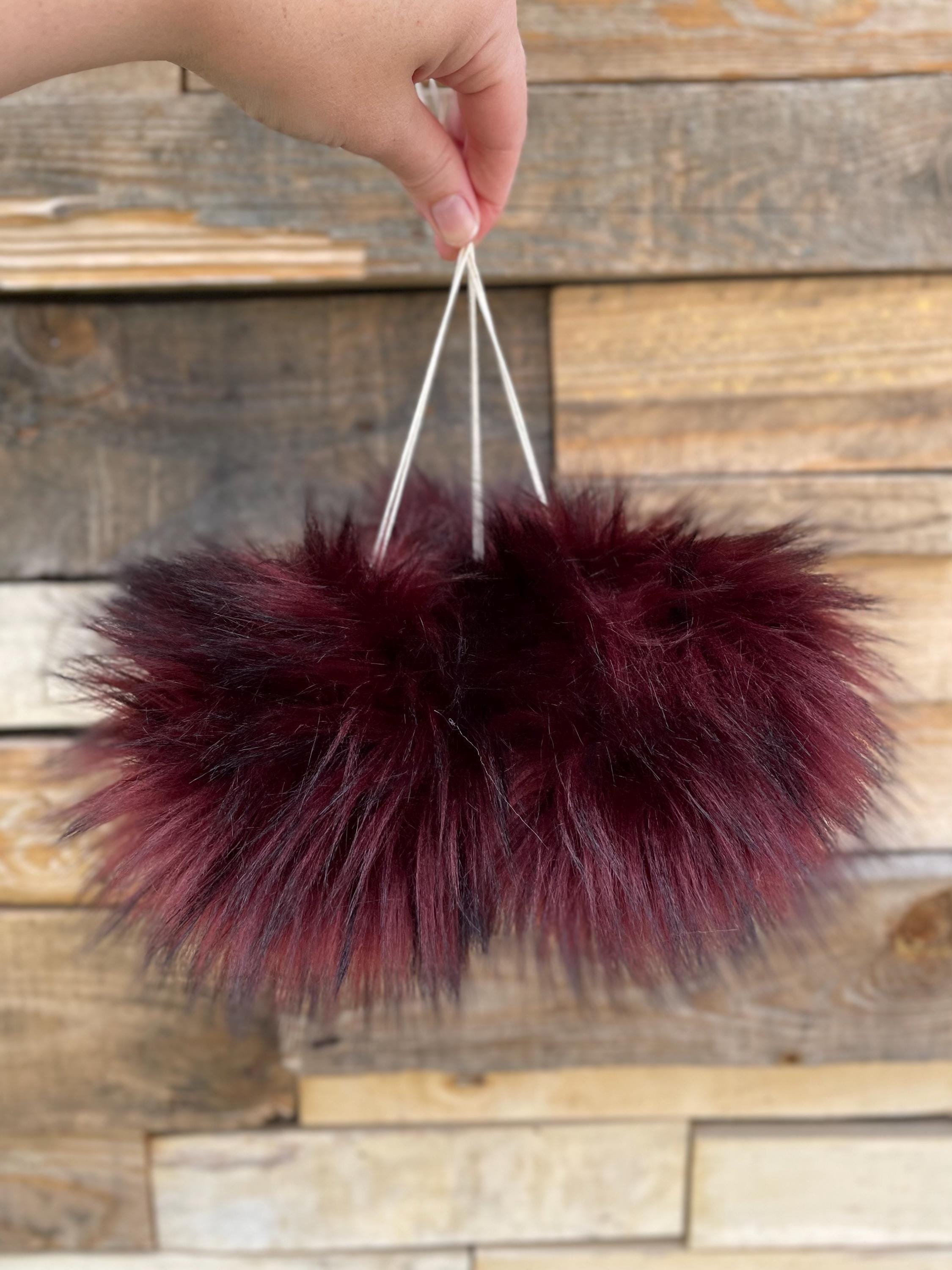 Winery faux fur pom pom