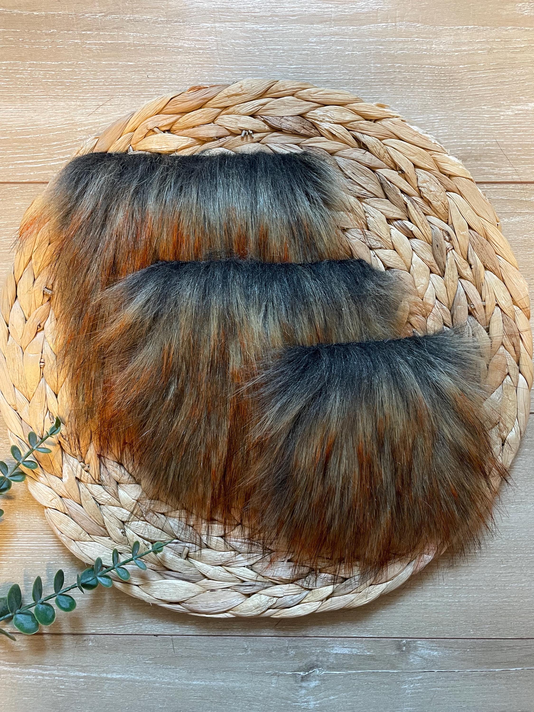 DIY Ember luxe wolf SQUARE Faux fur Pom Pom