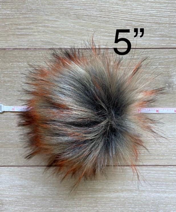 DIY Ember luxe wolf SQUARE Faux fur Pom Pom
