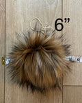 DIY Sabre tooth SQUARE Faux fur Pom Pom