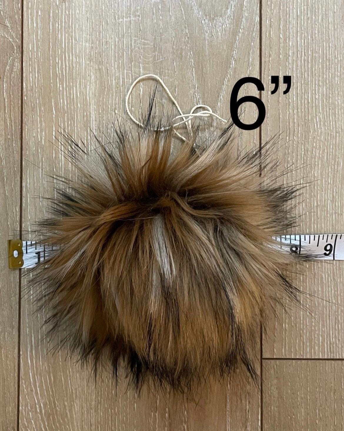 DIY Sabre tooth SQUARE Faux fur Pom Pom