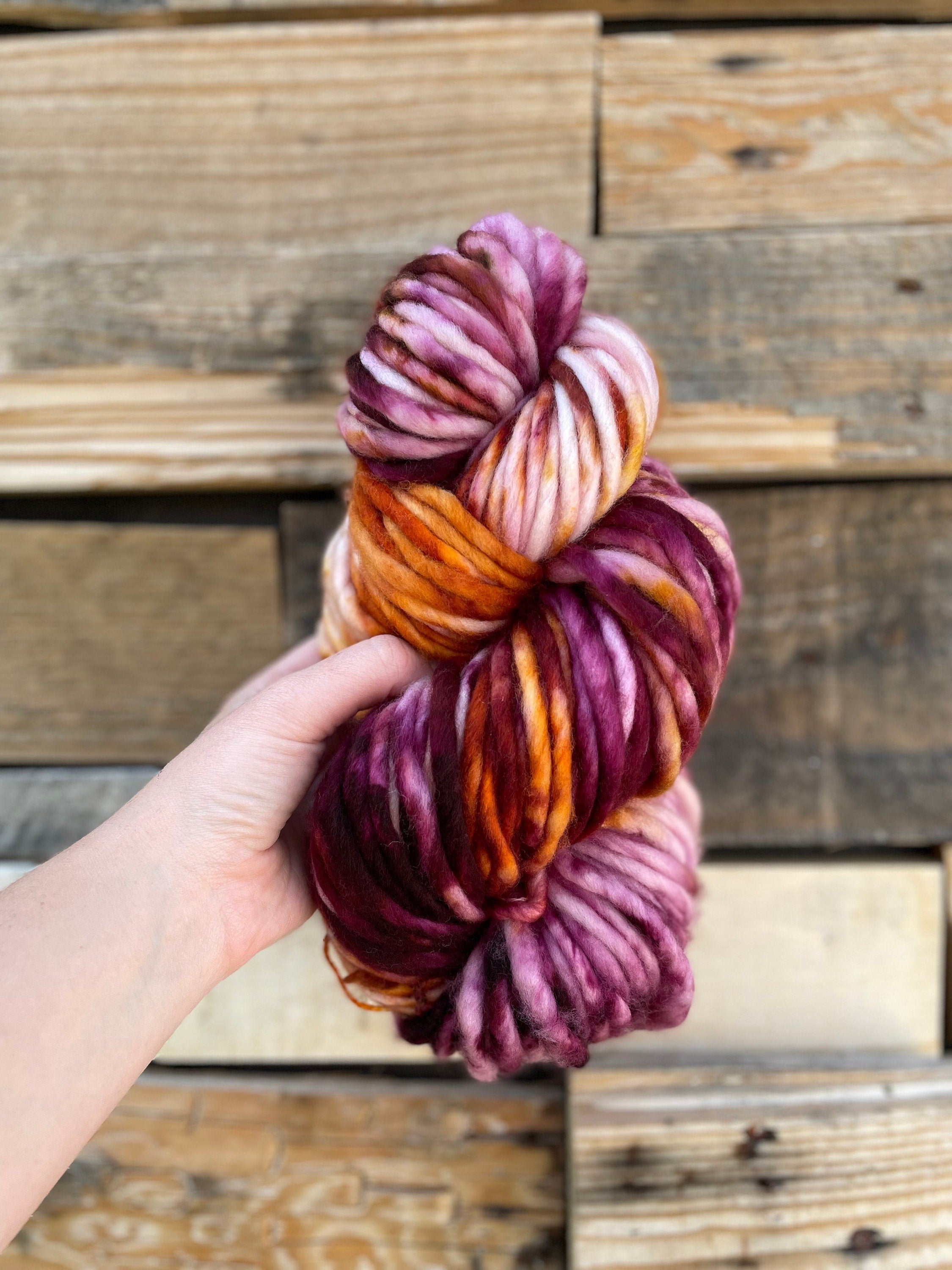 Amuck hand dyed yarn