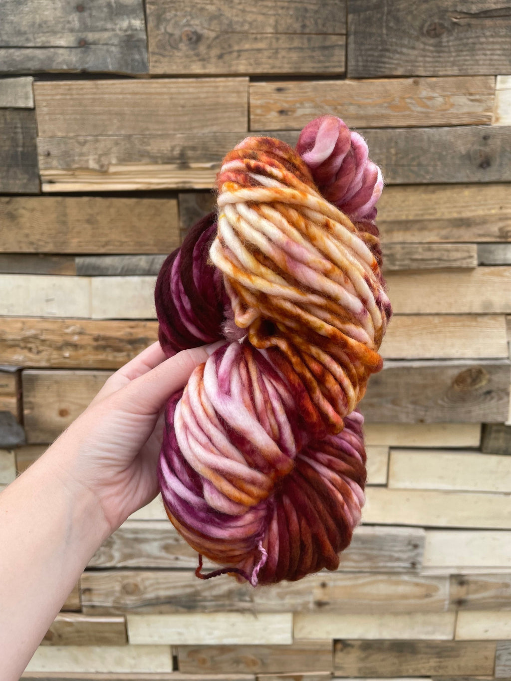 Amuck hand dyed yarn