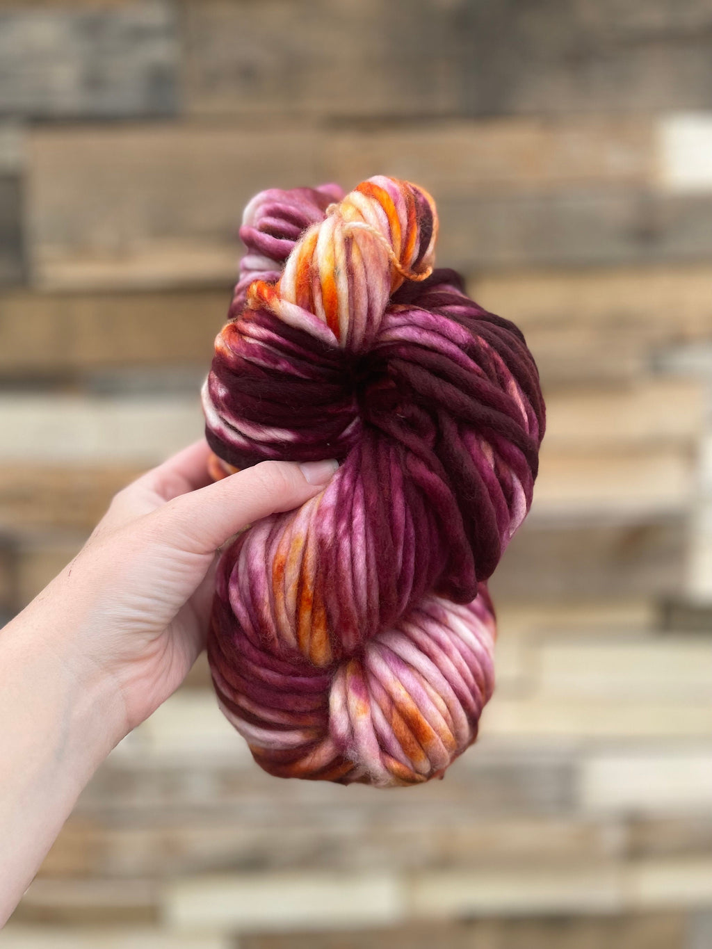 Amuck hand dyed yarn