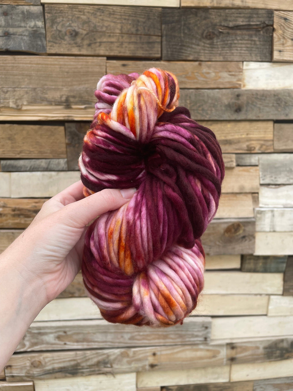 Amuck hand dyed yarn