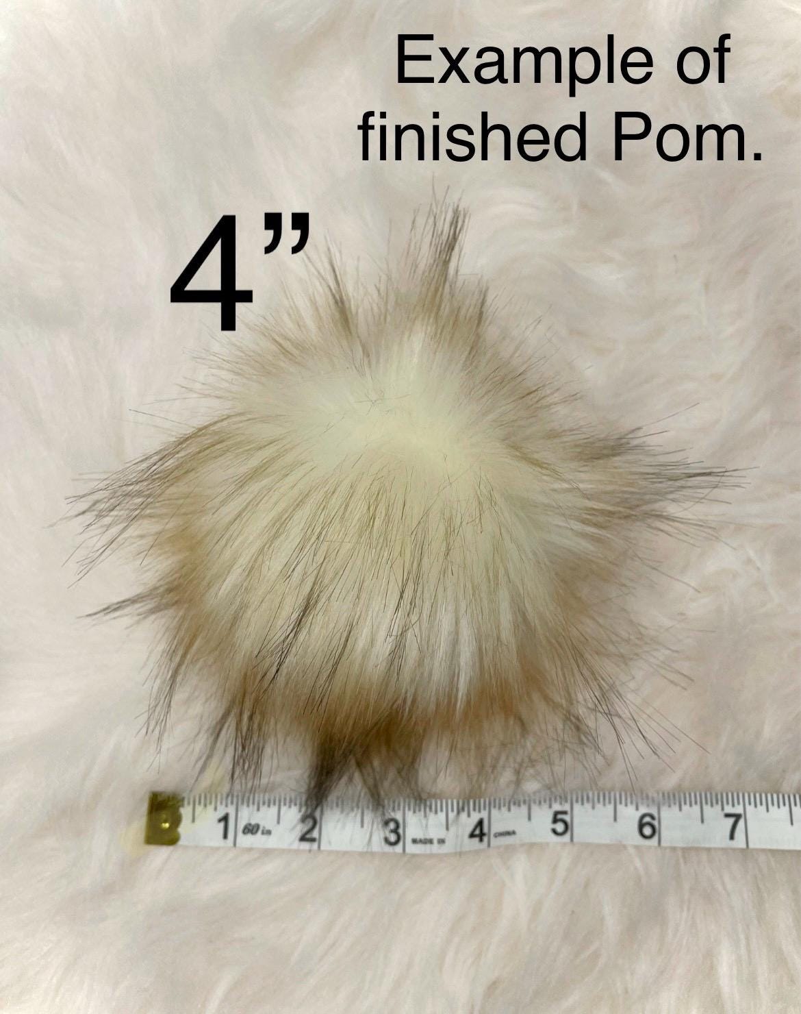 DIY Lynx SQUARE Faux fur Pom Pom