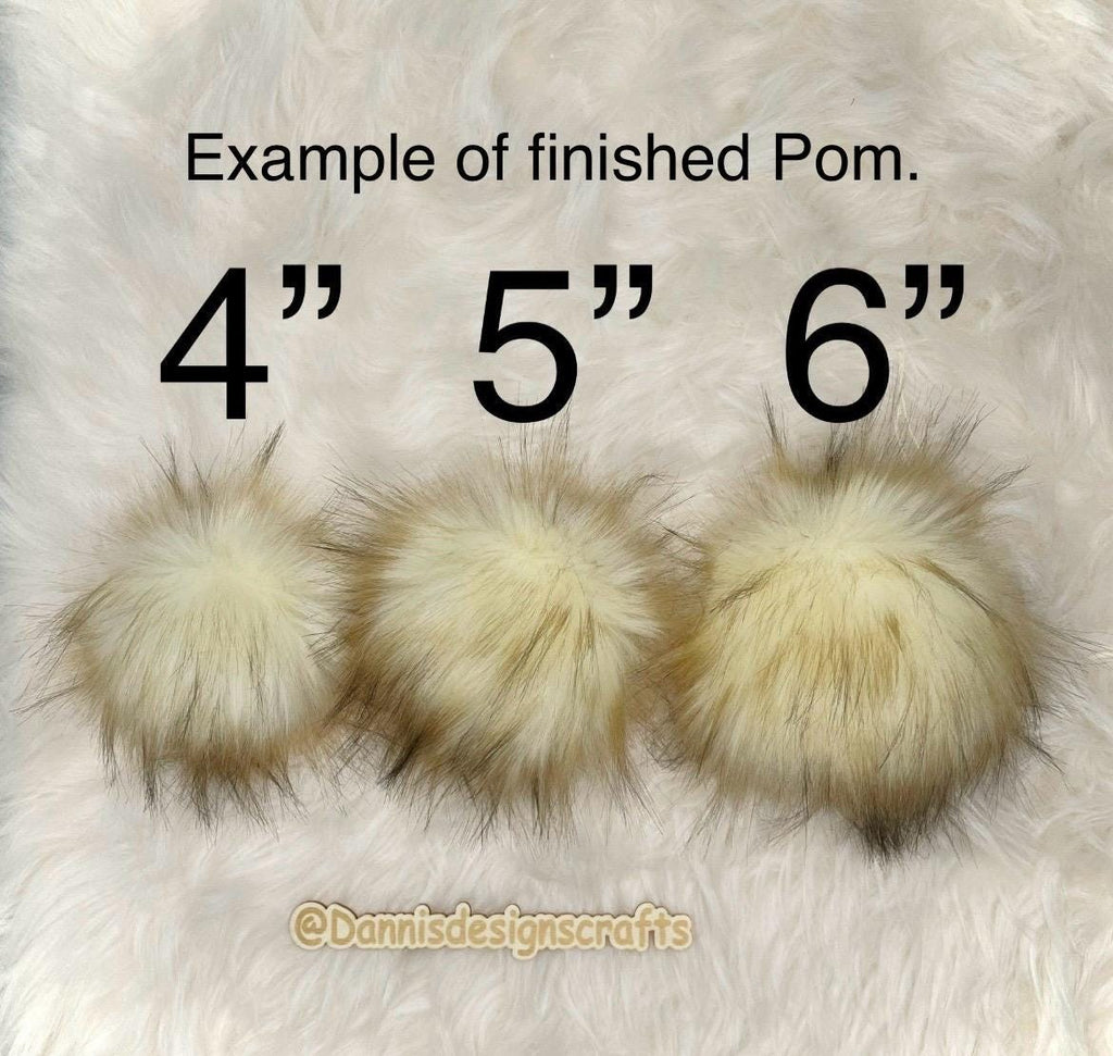 DIY Lynx SQUARE Faux fur Pom Pom
