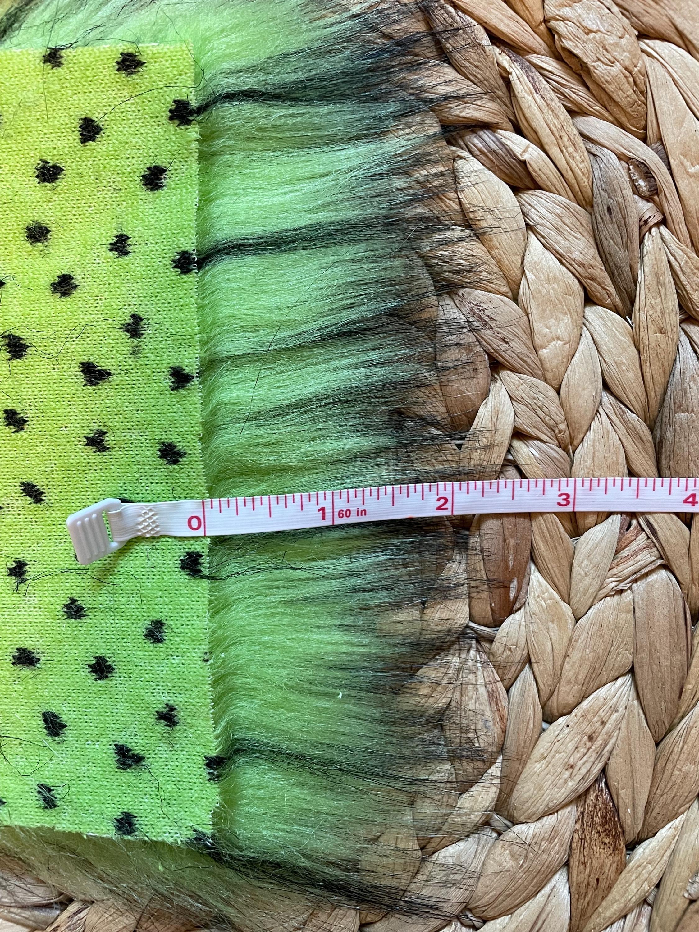 DIY Sour Apple SQUARE Faux fur Pom Pom