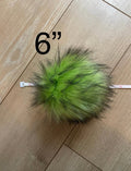 DIY Sour Apple SQUARE Faux fur Pom Pom