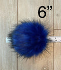 DIY Sapphire luxe wolf SQUARE Faux fur Pom Pom
